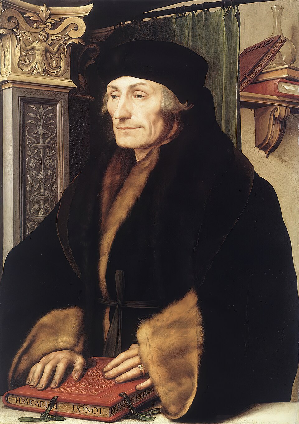 Portret van Desiderius Erasmus door Hans Holbein